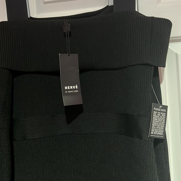 Herve Leger Dresses Herv Lger Black Off The Shoulder Dress With